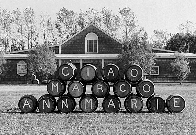 In October 1999, Alex and Louisa Hargrave greeted Marco and Ann Marie Borghese upon the sale of their vineyard with this heartfelt greeting. The message remains poignant today. (Credit: Judy Ahrens, file)