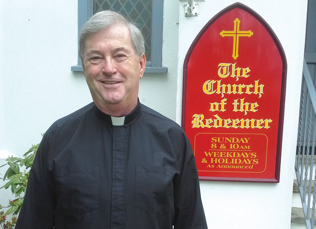 Father Patrick McNamara, the 'new priest in town' at The Church of the Redeemer in Mattituck. (Credit: Courtesy Photo) 