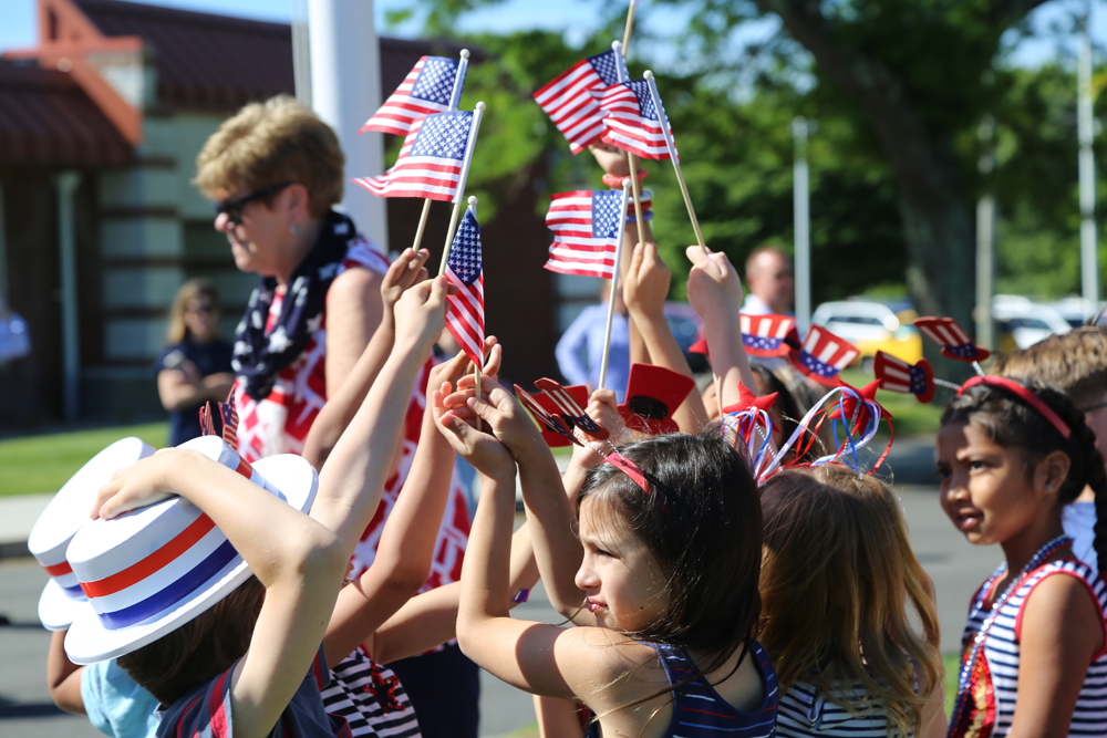 Flag that flew over U.S. Capitol raised at Cutchogue East