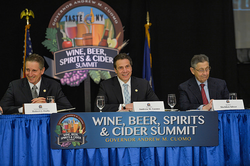 Gov. Andrew Cuomo announces new reforms to ease restrictions on farm wineries. (Credit: Gov. Andrew Cuomo's office)
