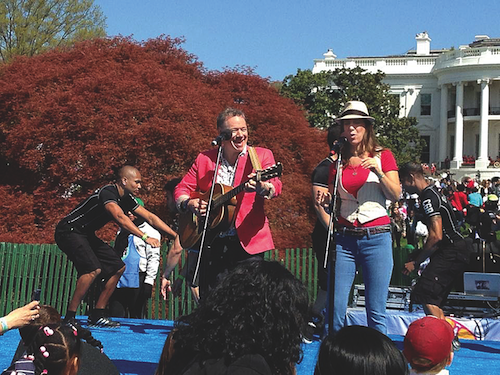 Brady Rymer performs at the White House on Monday afternoon. (  Brady Rymer photo credit)