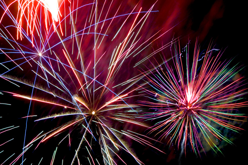 The fireworks show at Crescent Beach in Shelter Island will take place on July 11. (S.I. Reporter file photo)