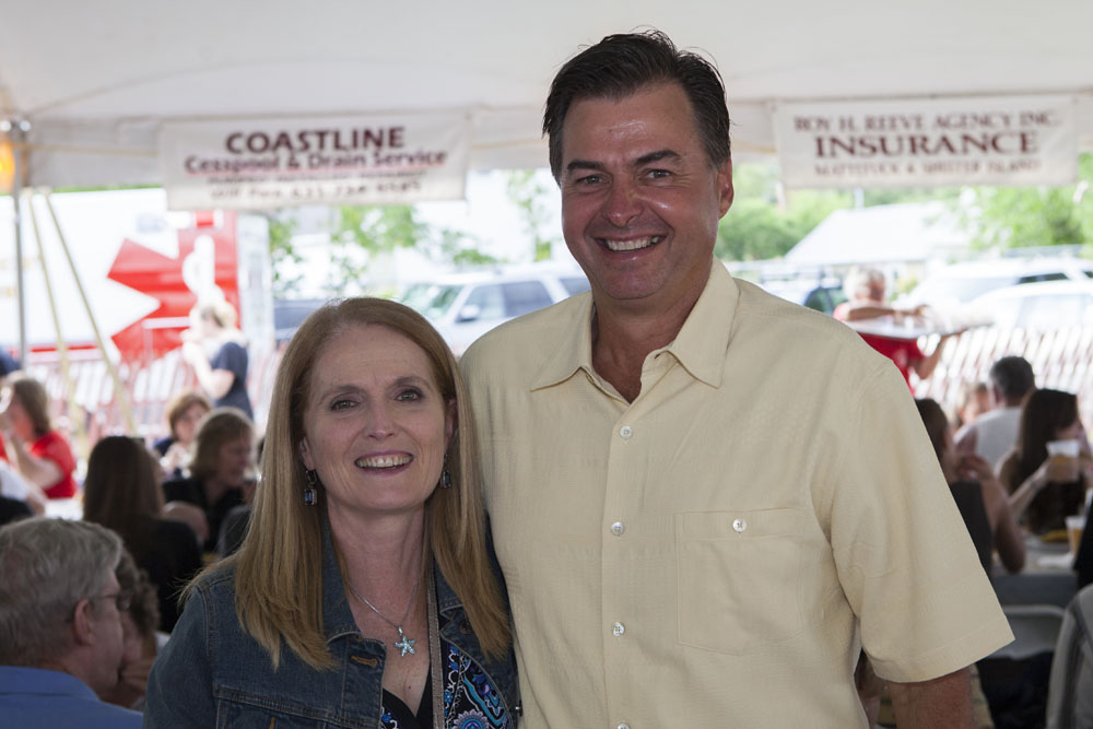 Suffolk County legislator Al Krupski with wife Mary. (Credit: Katharine Schroeder)