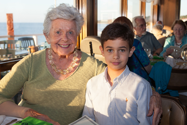 Phyllis Noncarrow of Cutchogue with Brian Noncarrow, 10, of Peconic.