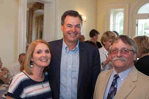Legislator Al Krupski with his wife Mary and Mayor Hubbard.