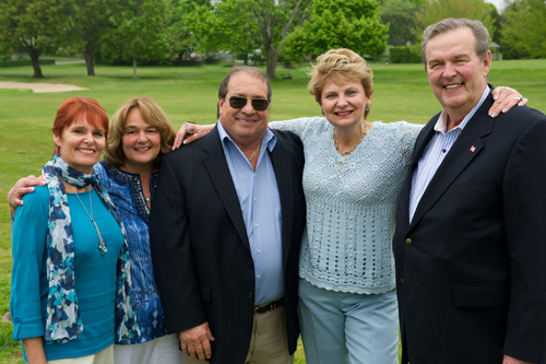 ELIH Golf Classic Honorees, Kathy Claudio-Wyse, Beatsy Claudio Tuthill, Jerry Tuthill, Janice and Bill Claudio, Jr. of Claudio Five Corp. (Credit: Courtesy)