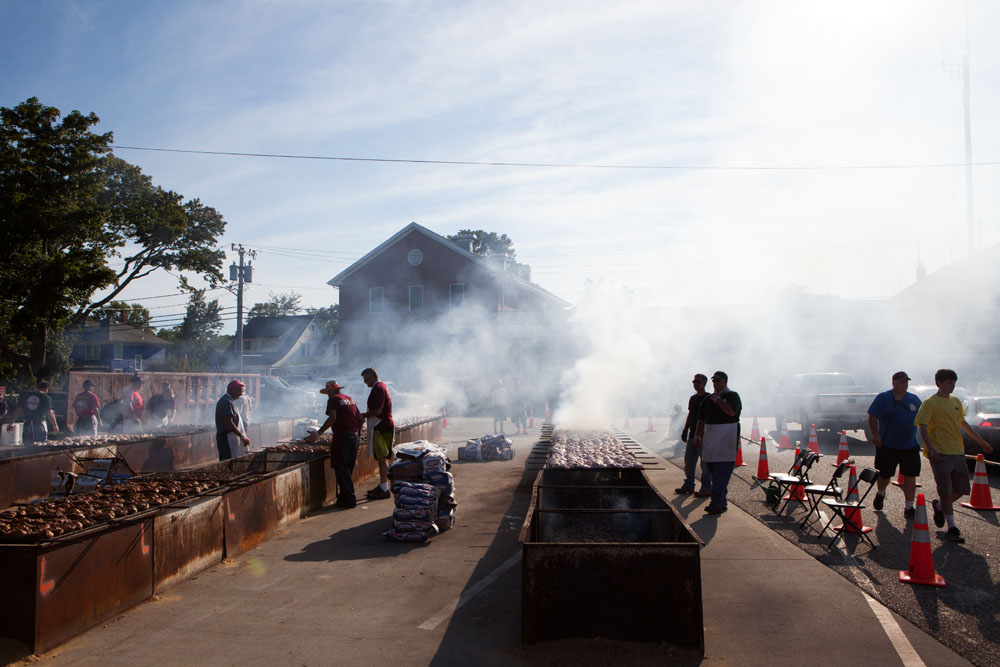 The grilling area. (Credit: Katharine Schroeder)