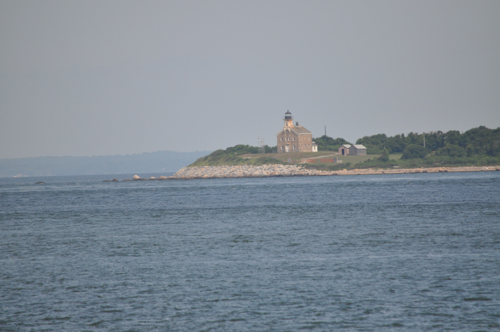 Plum Island Lighthouse is one of many spotted on the journey from the Plum Island Ferry Terminal to Fishers Island.
