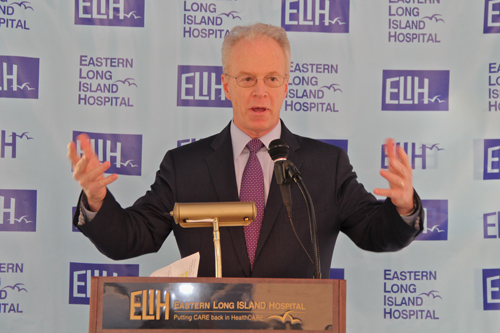 Paul Connor, president and CEO of ELIH, spoke about the impact of the remodel. (Credit: Carrie Miller)
