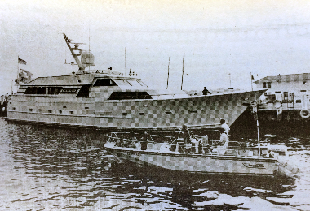 This was not Frank Sinatra's yacht, but wherever it showed up people thought it was. (Credit: Judy Ahrens, file) 