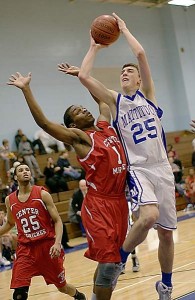 GARRET MEADE PHOTO | Mattituck junior Tom Sledjeski led the Tuckers with 10 points off the bench.