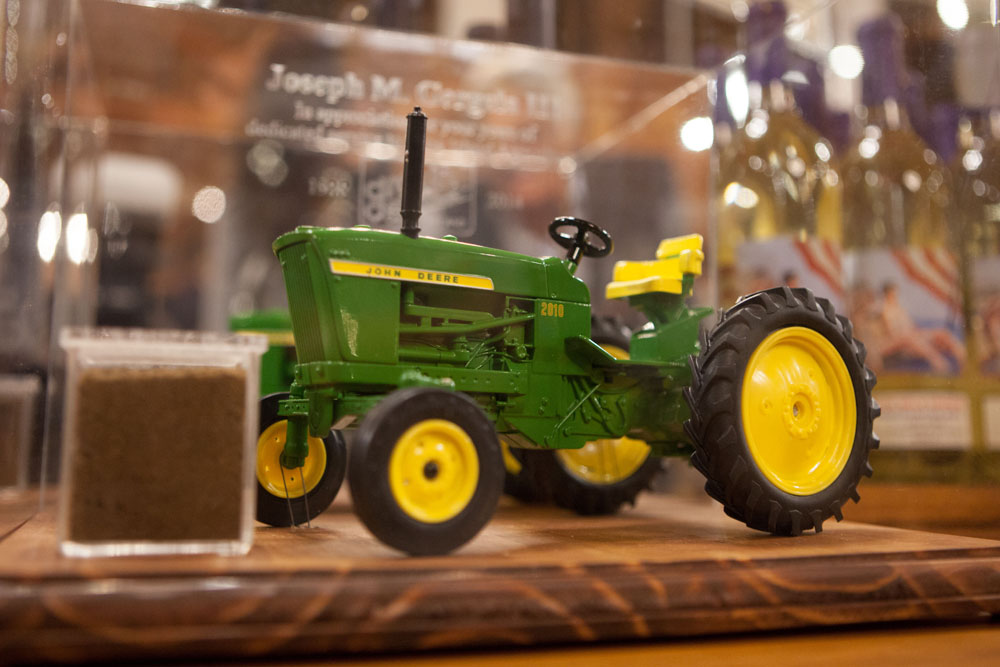 The tractor and soil. (Credit: Katharine Schroeder)