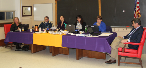 The Greenport school board held a budget workshop and its regular meeting Wednesday. (Credit: Carrie Miller)