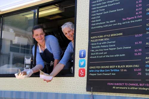 Cynthia Halloran and Claudia Fleming of North Fork Food Truck. (Credit: Carrie Miller)