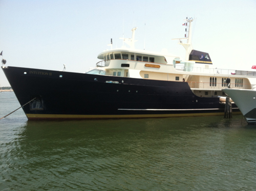 A yacht in Mitchell Park Marina last year. (Credit: File photo)