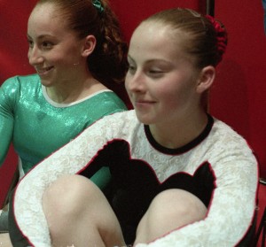 ROBERT O'ROURK FILE PHOTO | JoAnna Judge and Dina Sulyma (left) of Ward Melville often found themselves going head-to-head in every event throughout high school.
