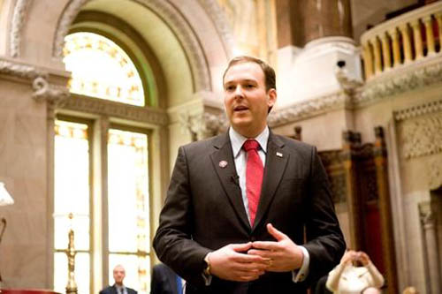 State Sen. Lee Zeldin (R-Shirley), shown here, will challenge incumbent Rep. Tim Bishop (D-Southampton) in 2014. (Courtesy file photo)
