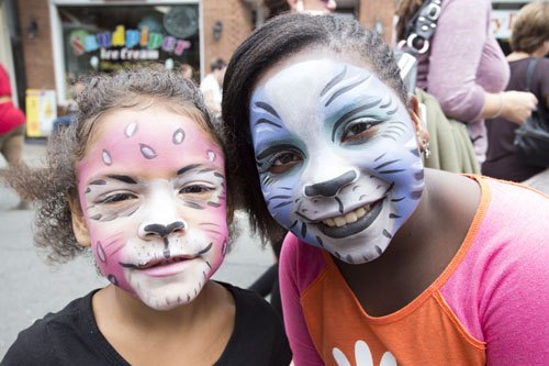 KATHARINE SCHROEDER PHOTO | Face painting at the 2013 Greenport Maritime Festival.