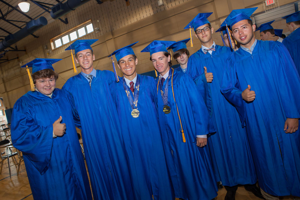 A group of graduates before the ceremony. (Credit: Katharine Schroeder)