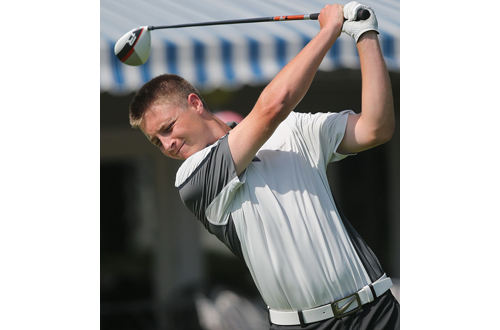 Chris Mauceri had a 44.40 nine-hole average last year for Mattituck, which won its fourth league title in five years. (Credit: Garret Meade)