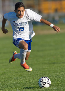 GARRET MEADE PHOTO | Mattituck junior forward Kaan Ilgin assisted on the winning goal, put 3 of his 4 shots on goal and completed 21 of 29 passes.