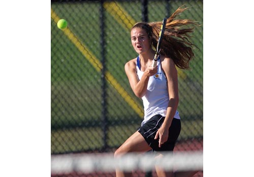 Liz Dwyer, Mattituck's all-division first singles player, went 12-3 as a freshman last year. (Credit: Garret Meade, file)
