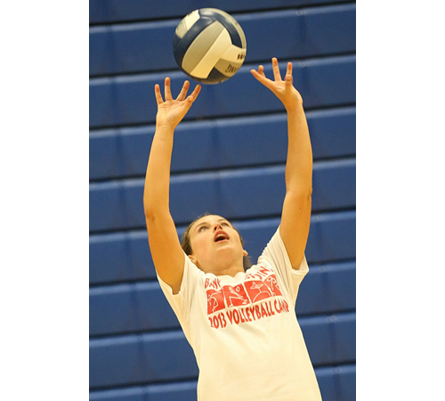 Junior setter Carly Doorhy is one of Mattituck's five returning starters from last year. (Credit: Garret Meade)