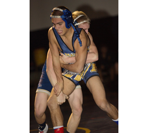 Bobby Becker is the only one of Mattituck/Greenport's seven county champions who has wrestled in the state tournament before. (Garret Meade file photo)