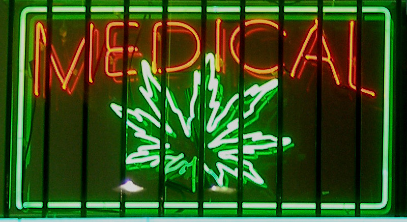 A medical marijuana distribution facility in the San Fernando Valley, California. (Credit: Laurie Avocado, Wikimedia)