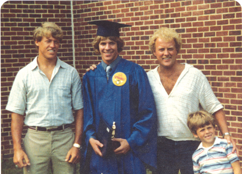 Mr. Mon and his brothers, from left, Kevin, Phil, and Jim. (Credit: 