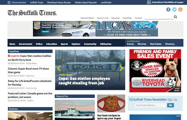 New Suffolk Times site
