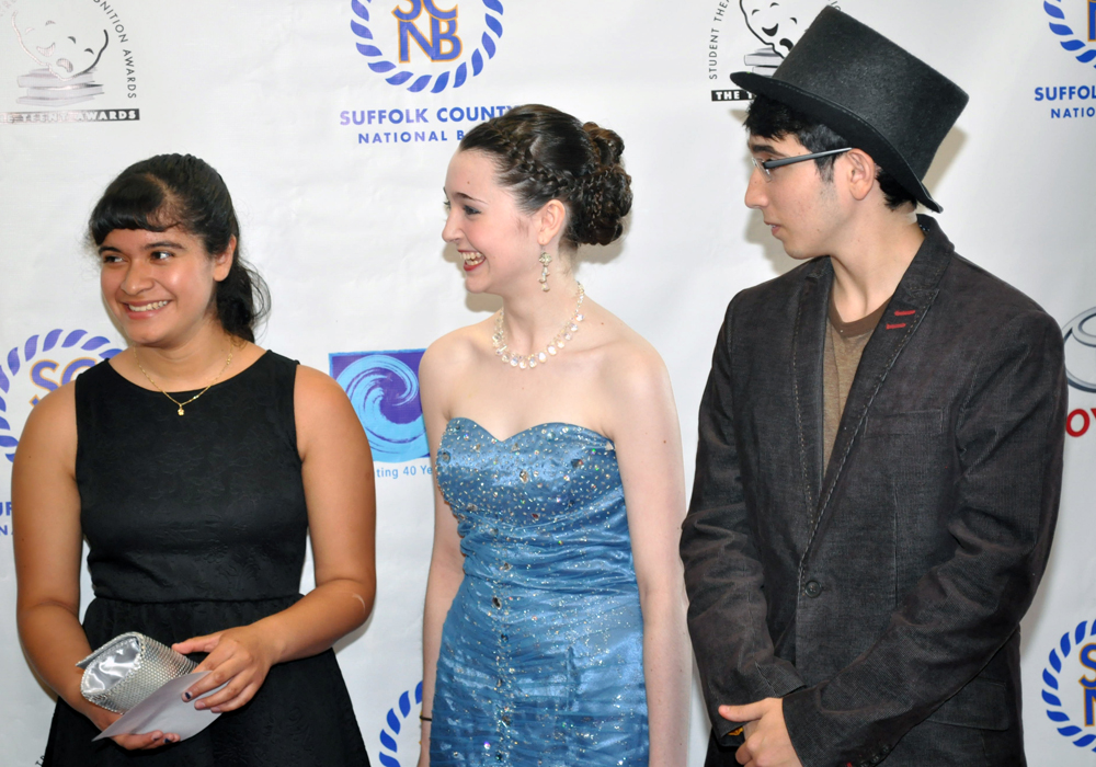 Mattituck High School nominees, Mayra Gonzalez, from left, Colleen Kelly and Eric Hughes. (Credit: Grant Parpan)