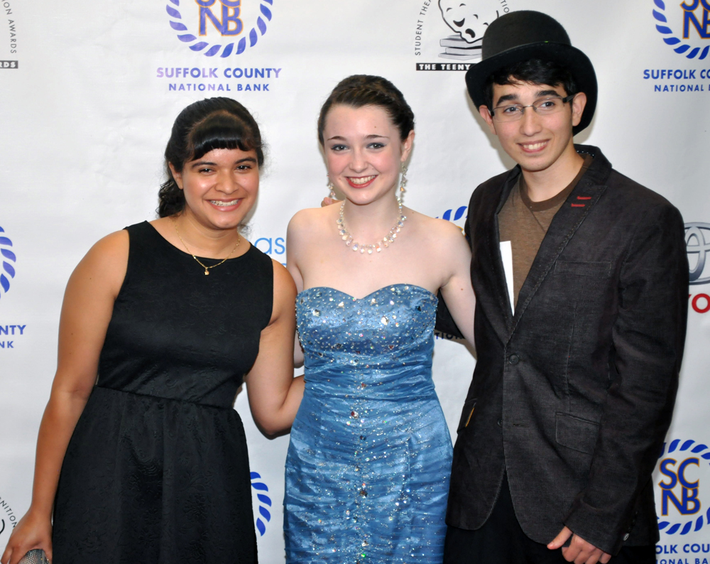 Mattituck High School nominees, Mayra Gonzalez, from left, Colleen Kelly and Eric Hughes. (Credit: Grant Parpan)