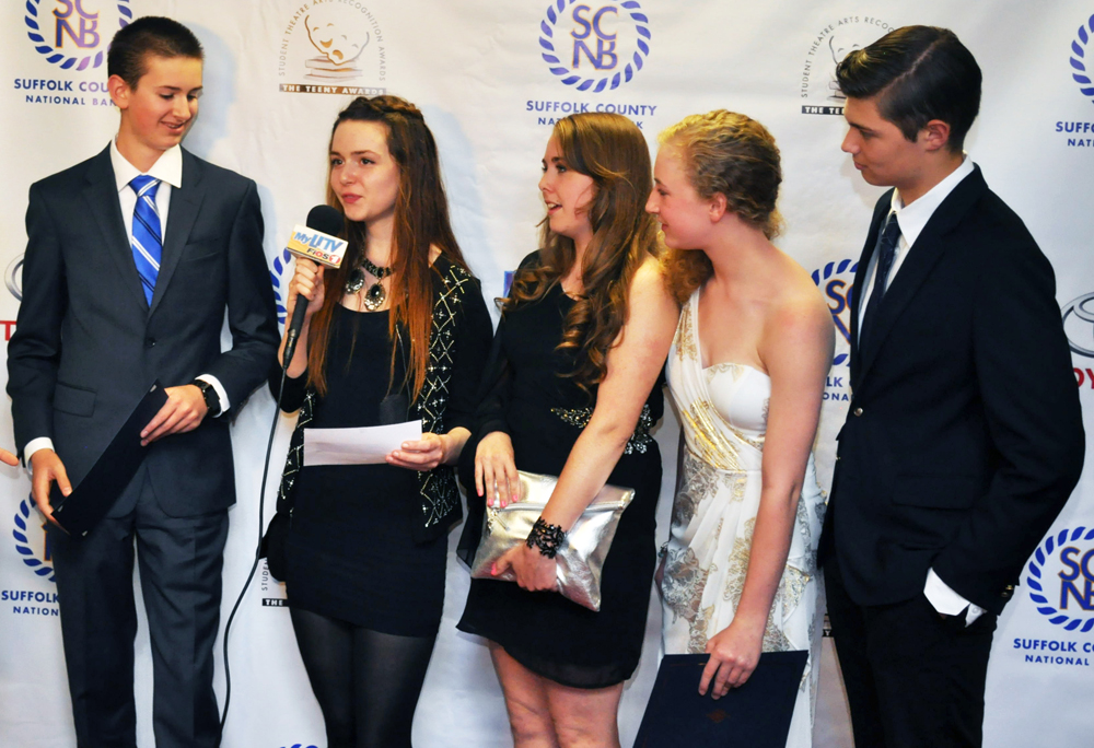Nominees from Southold High School included winner Meg Pickerell, second from right. (Credit: Grant Parpan)