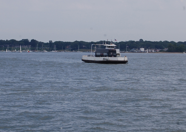 GRANT PARPAN FILE PHOTO | A North Ferry boat heading from Shelter Island to Greenport.