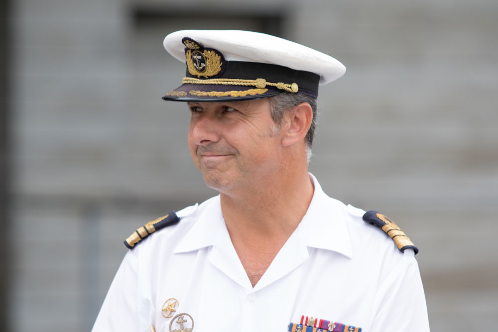 Sagres Commanding Officer Paulo Portugal. (Credit: Katharine Schroeder)