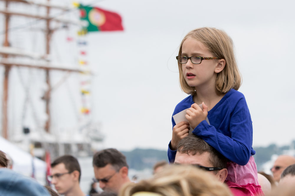A little girl watches the ceremony. (Credit: Katharine Schroeder)