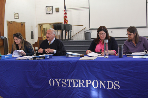  Tonight's Oysterponds school board meeting is at 7:30 p.m.