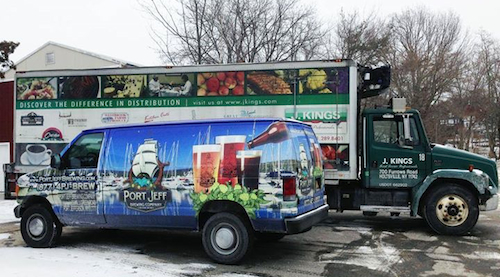 Grapes & Greens began distributing Port Jefferson Brewing Company beer on Monday. (courtesy photo) 