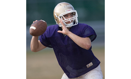 Matt Drinkwater, a returning starter at quarterback and linebacker, was an all-league first team selection last year. (Credit: Garret Meade)