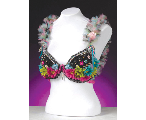 'A Thing of Beauty,' beaded bra by Cheryl Daters of Riverhead. (Credit: Jim Lennon)