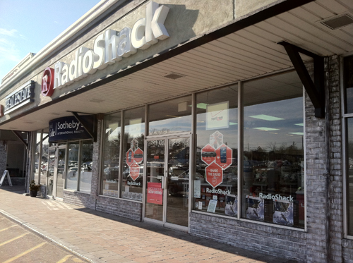 MICHAEL WHITE PHOTO | The Radio Shack store in the Mattituck Plaza.