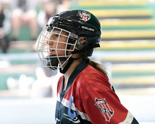 Sarah Sinning helped lead Team U.S.A. to a silver medal last week in France. (Credit: worldinlinehockey.org)