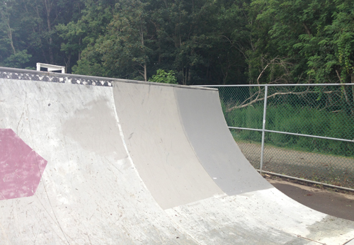 Skate ramp painted in Greenport