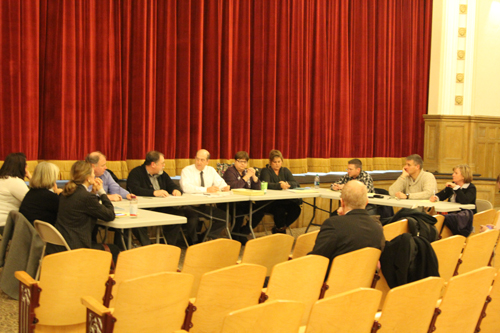 The Southold and Greenport school boards held a joint work session Wednesday. (Credit: Jen Nuzzo)