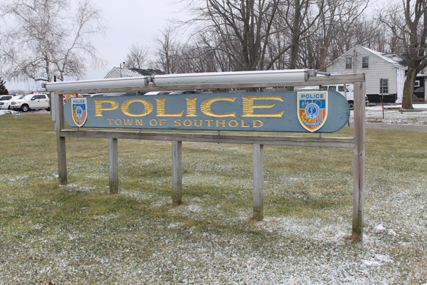 Southold PD Sign - Winter - 600