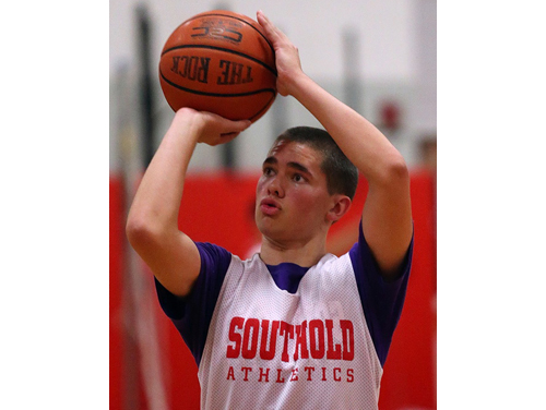 Greg Gehring, a junior transfer with a penchant for passing, is expected to bring Southold assists. (Credit: Garret Meade)