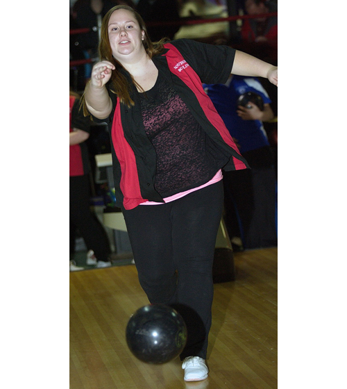 Jen Jaklevic rolled a 465 series for Southold in its loss to Riverhead at Wildwood Lanes in Riverhead. (Credit: Garret Meade)