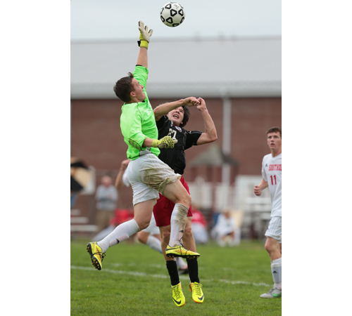 Southold goalkeeper Dylan Clausen will be part of the latest chapter of a rivalry with Mattituck when the teams meet for the first time since 2011 on Saturday. (Credit: Daniel De Mato, file)