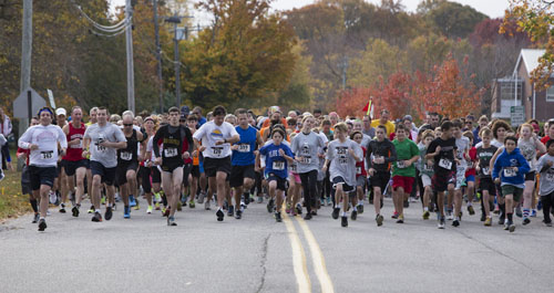 The start of last year's 5K in Southold. (Credit: Katharine Schroeder, file)
